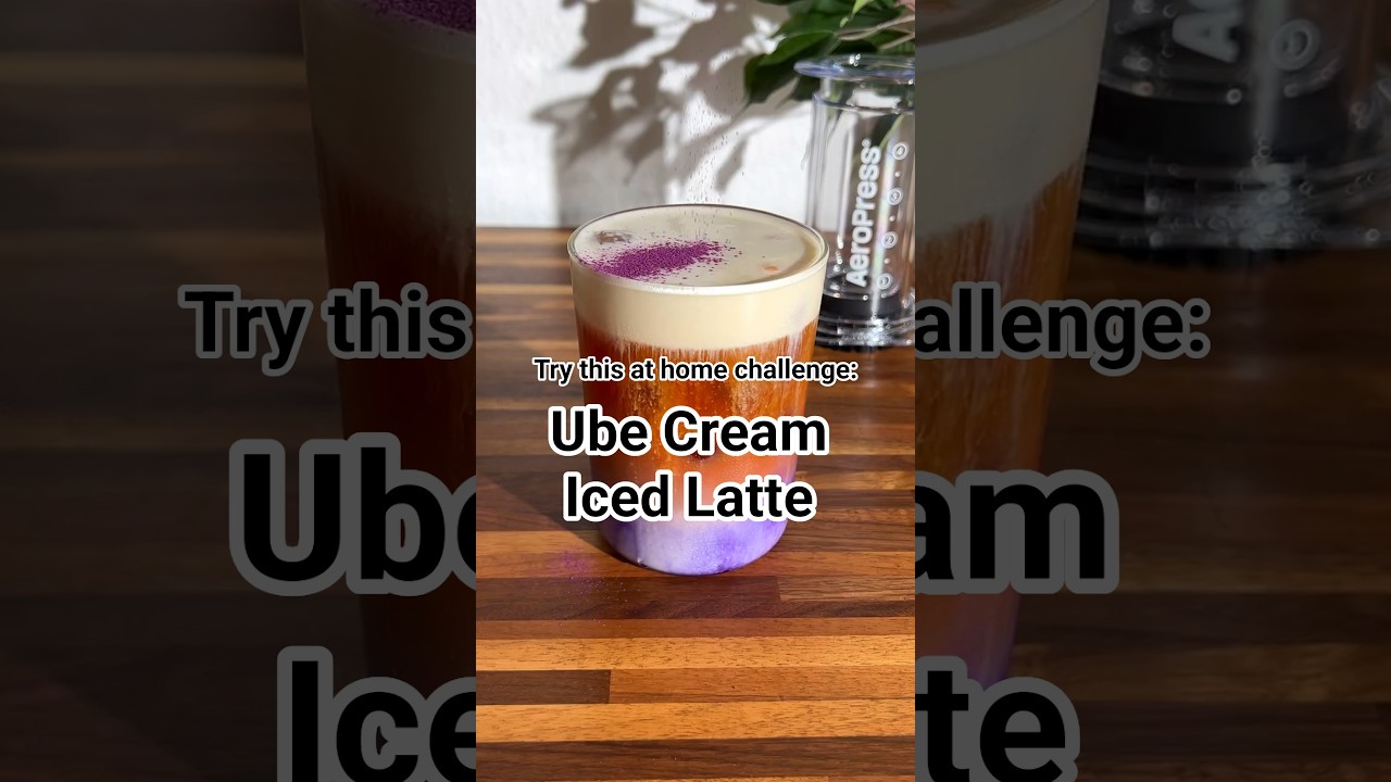 Ube Cream Iced Latte | Easy & Delicious Purple Drink Recipe