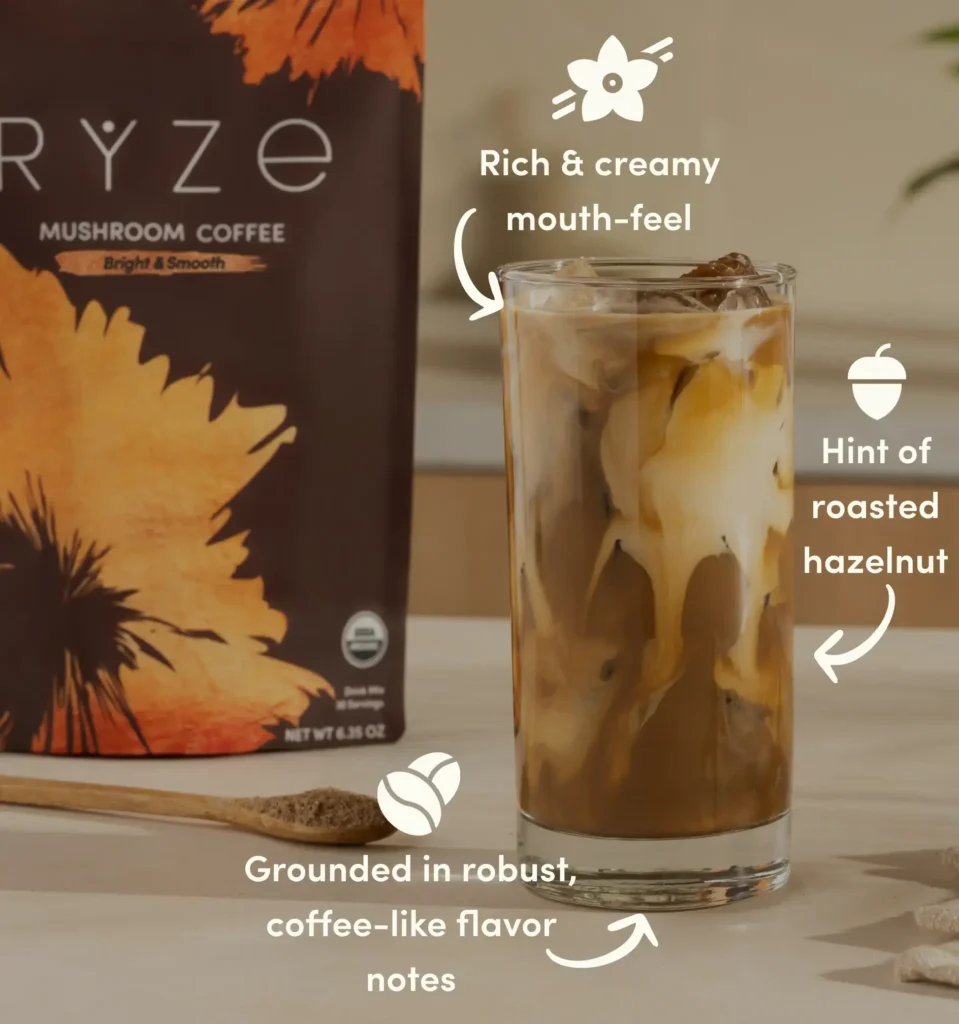Ryze Mushroom Coffee Taste