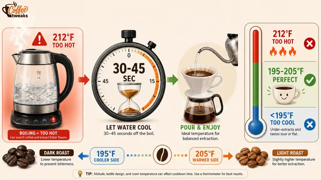 Cool Water for Better Coffee