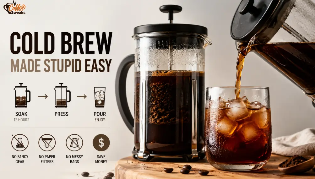 French Press Cold Brew Hack