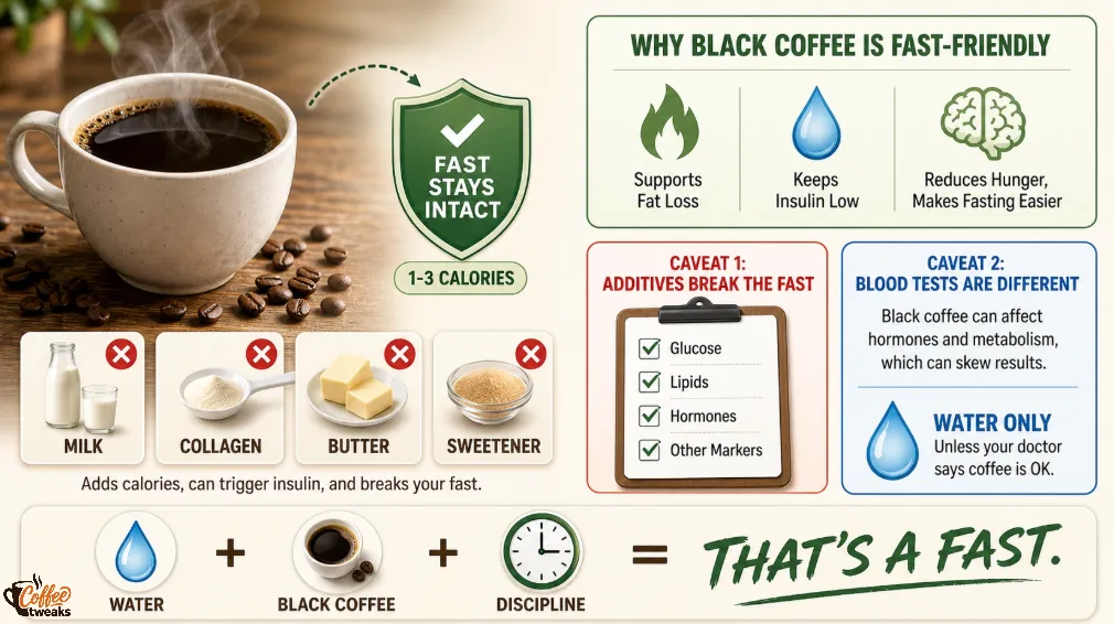 Explain Black Coffee During Fasting