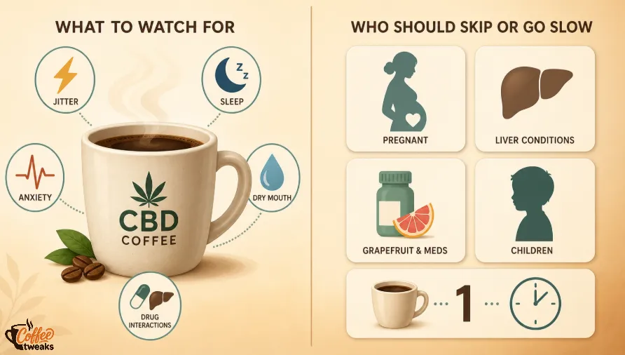 CBD coffee Risks and Side Effects