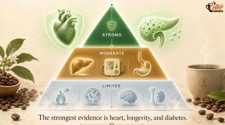 Decaf Coffee Strength of Health Evidence