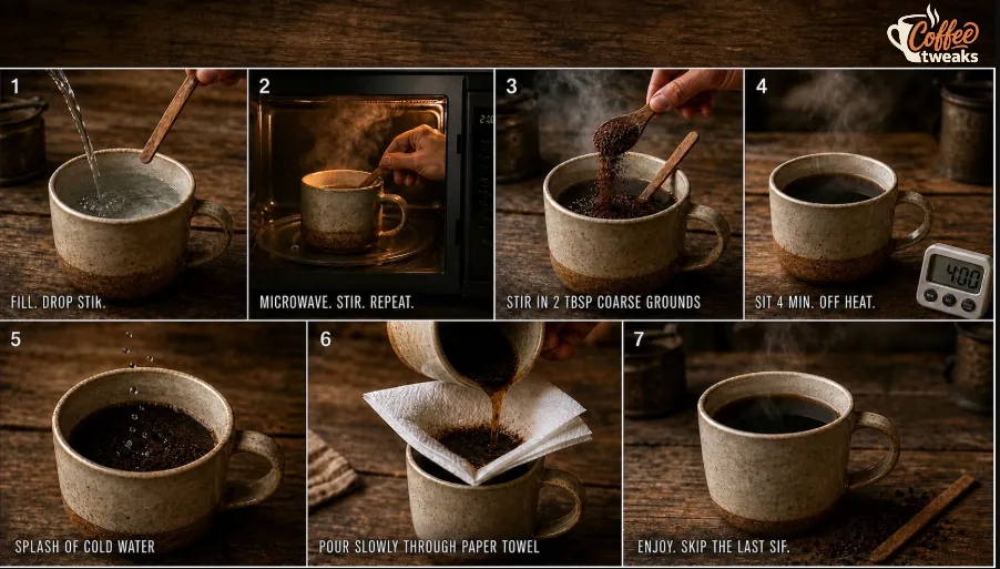 Ground Coffee Made In Microwave