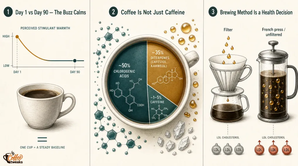Three Months Caffeine Steady State
