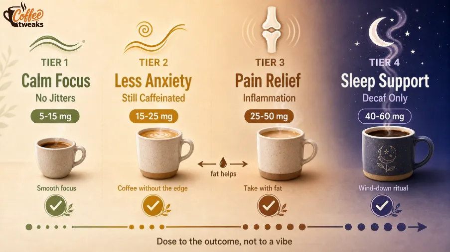 CBD Coffee Doses for Different Goals