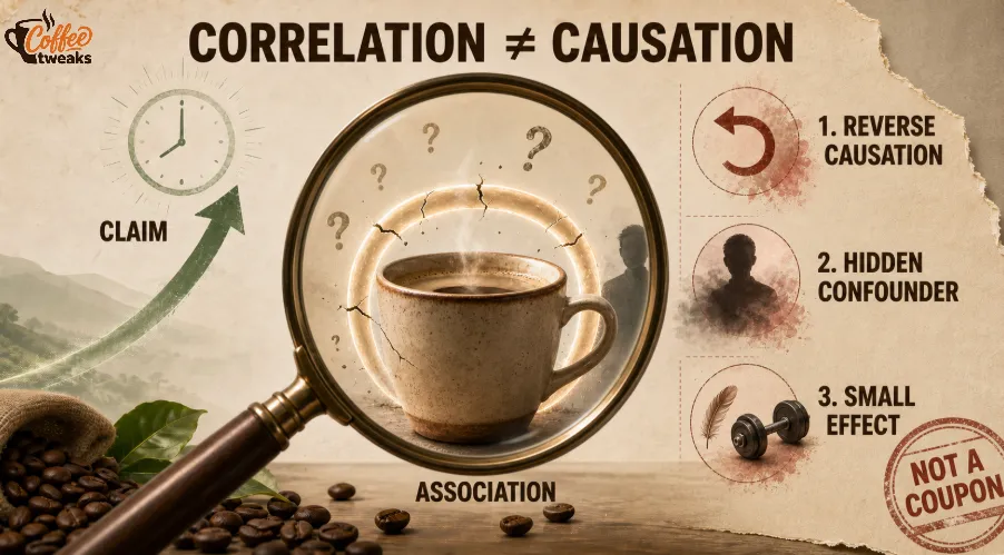 Coffee and longevity correlation, not causation