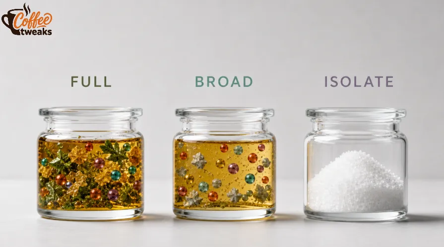 Full spectrum CBD types comparison